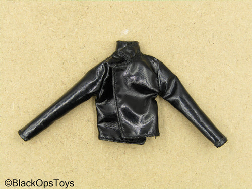 1/12 - The Matrix Trinity - Female Black Leather Like Shirt