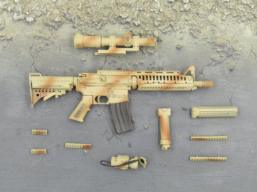 Navy Seal Team 10 - Custom Desert Camo M4 CASV Carbine Rifle Set
