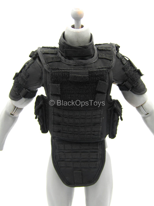 French GIPN Police - Black MOLLE Eximus Body Armor Vest