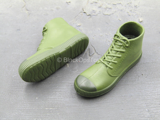 Footwear - PLA Green Combat Boots (Peg Type)