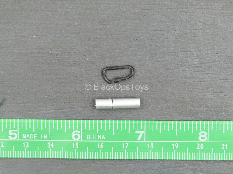 Load image into Gallery viewer, British - Armed MPS - Silver Flashlight w/Carabiner
