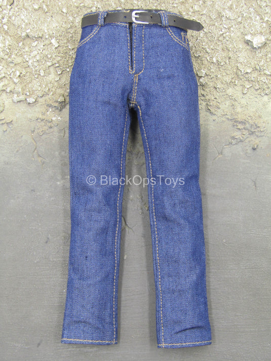 James Dean - Cowboy Ver - Blue Pants w/Leather Like Belt