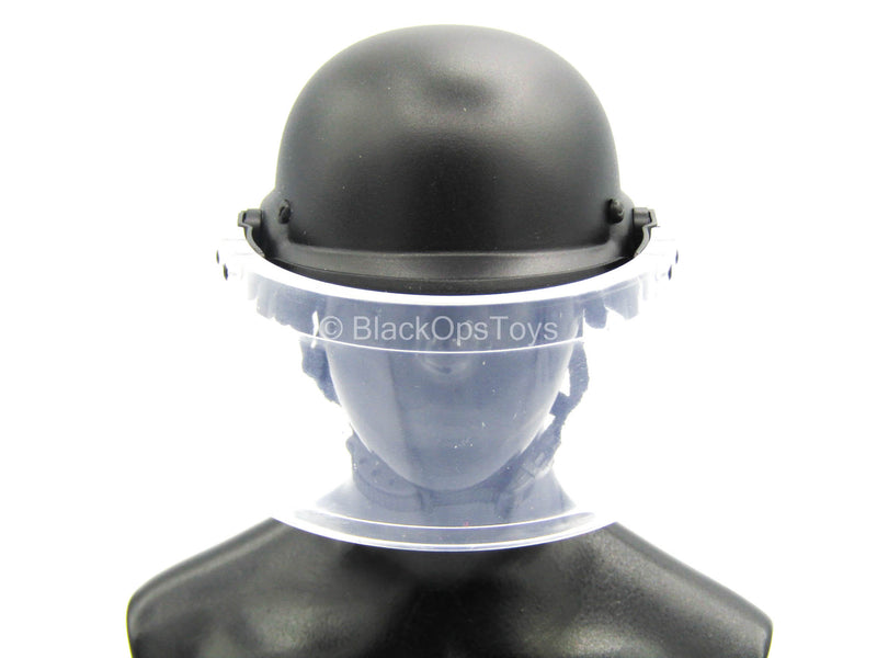 Load image into Gallery viewer, French GIPN Police - Armored Helmet w/Face Shield
