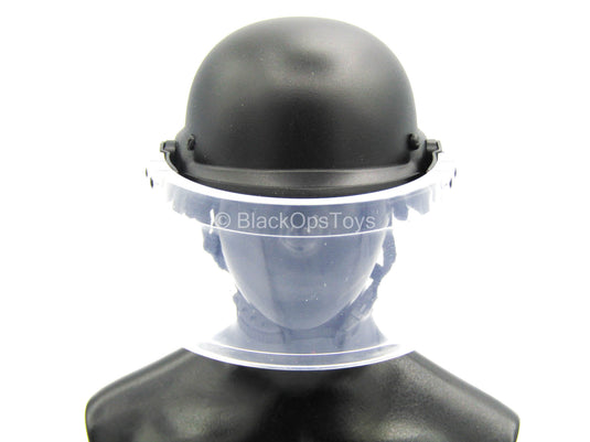 French GIPN Police - Armored Helmet w/Face Shield