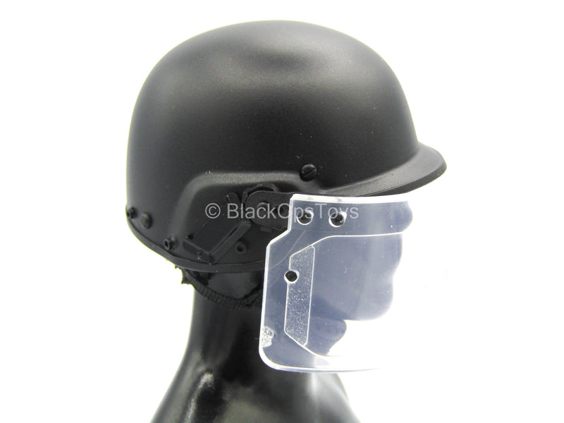 Load image into Gallery viewer, French GIPN Police - Armored Helmet w/Face Shield
