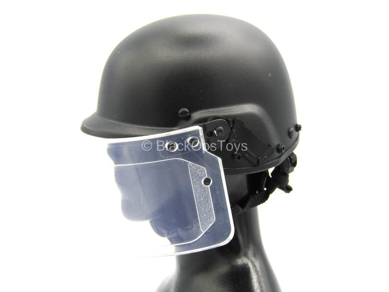 Load image into Gallery viewer, French GIPN Police - Armored Helmet w/Face Shield
