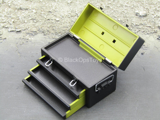 Tool Collection - Black & Yellow Tool Box w/Sliding Drawers