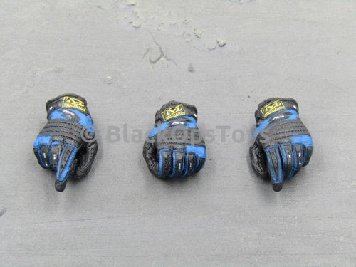 Army FCS TF Blue & Black Gloved Hands x3
