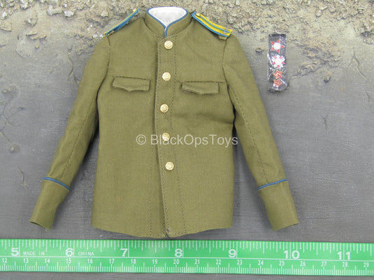 NVKD Police - Green Military Jacket w/Patches