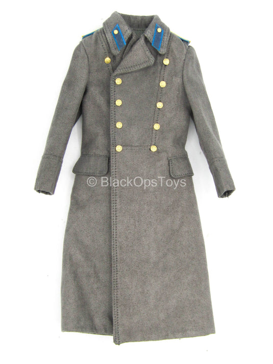 Grey military deals coat