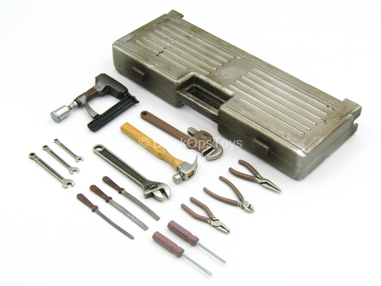 Brothersworker - Sepia - Grey Toolbox w/Metal Tool Set