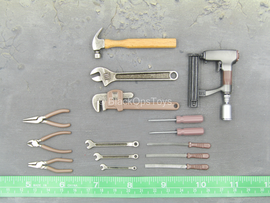 Brothersworker - Sepia - Grey Toolbox w/Metal Tool Set