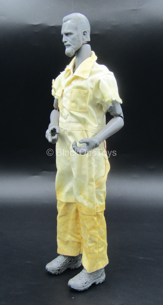 Brothersworker - Sepia - Weathered White Short Sleeved Coveralls
