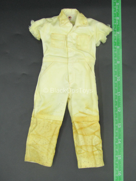 Brothersworker - Sepia - Weathered White Short Sleeved Coveralls