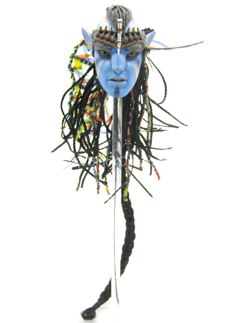 Load image into Gallery viewer, Avatar - Jake Sully - Blue Male Head Sculpt w/Braided Hair
