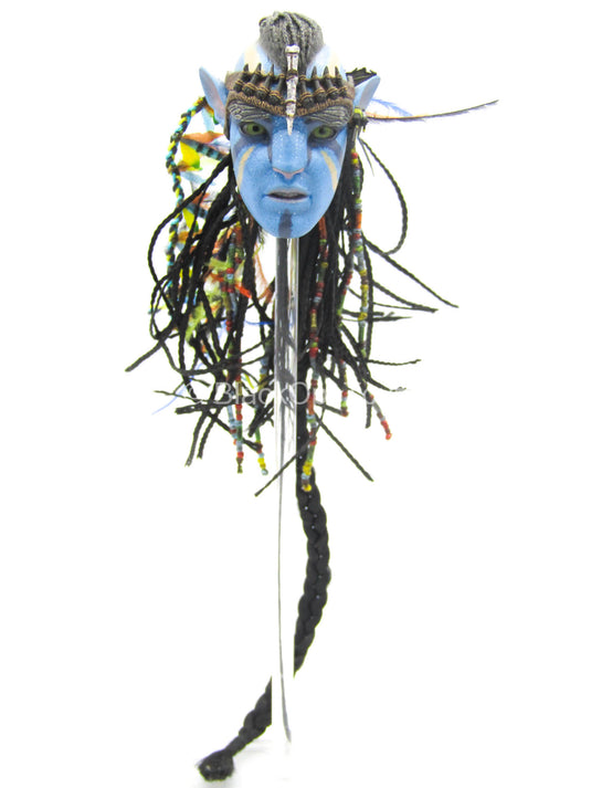 Avatar - Jake Sully - Blue Male Head Sculpt w/Braided Hair