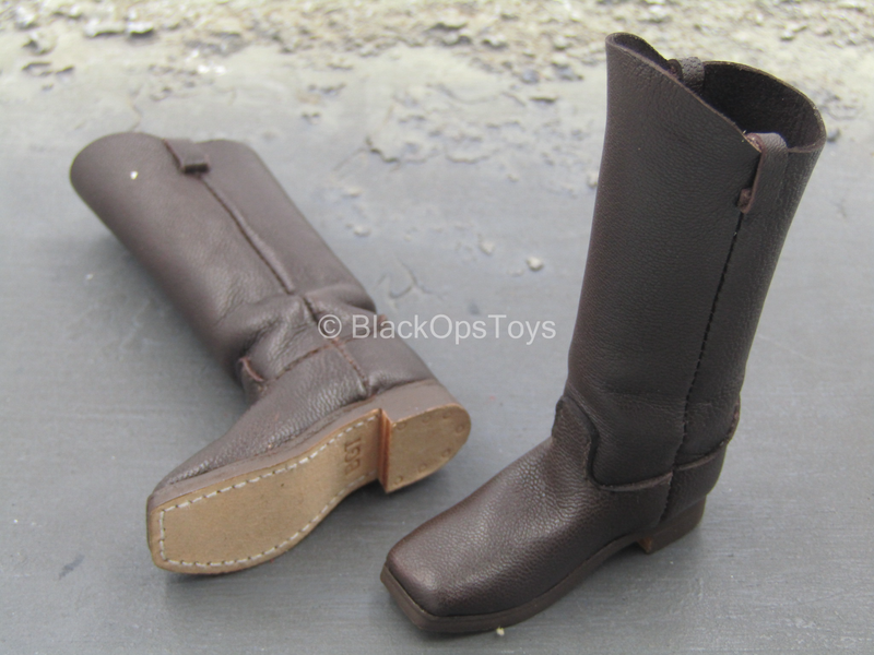 Load image into Gallery viewer, Western Gear - Brown Leather Cavalry Boots (Foot Type)
