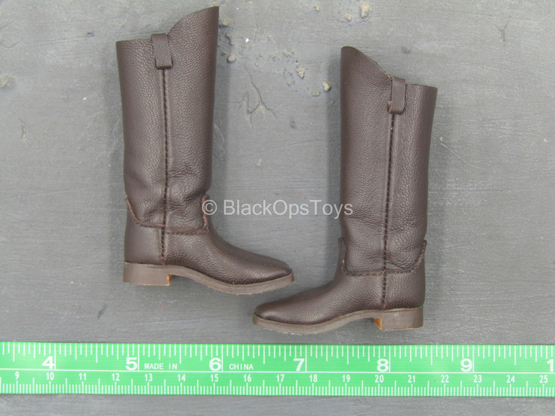 Load image into Gallery viewer, Western Gear - Brown Leather Cavalry Boots (Foot Type)

