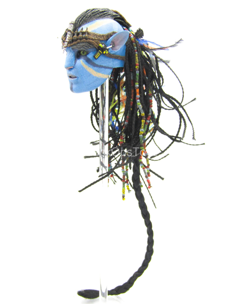 Load image into Gallery viewer, Avatar - Jake Sully - Blue Male Head Sculpt w/Braided Hair
