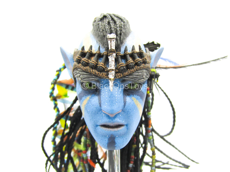 Load image into Gallery viewer, Avatar - Jake Sully - Blue Male Head Sculpt w/Braided Hair
