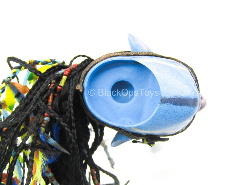 Load image into Gallery viewer, Avatar - Jake Sully - Blue Male Head Sculpt w/Braided Hair
