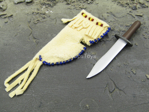 Lewis & Clark - Sacagawea & Pomp - Knife w/Hide Like Sheath