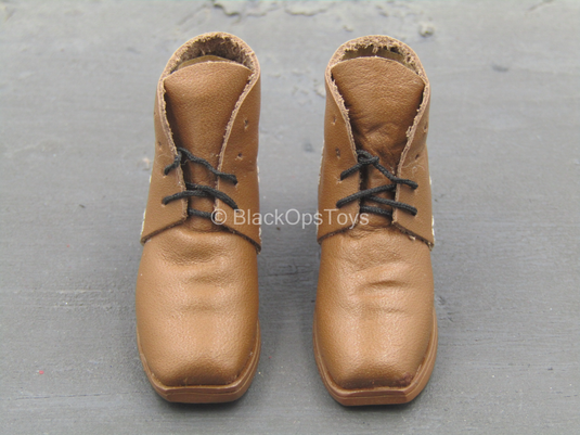 Western Gear - Russet Brown Leather Brogan's Boots (Foot Type)