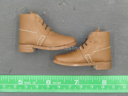 Western Gear - Russet Brown Leather Brogan's Boots (Foot Type)