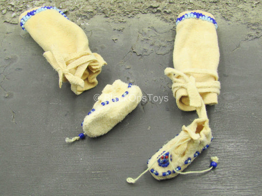 Lewis & Clark - Sacagawea & Pomp - Hide Like Moccasins (Foot Type)