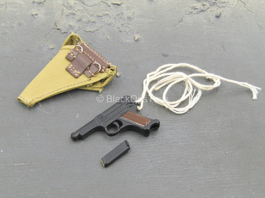 WWII - Okinawa 1945 - Metal Type 94 Nambu Pistol w/Holster