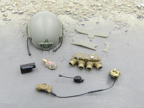 FBI SWAT Team Agent San Diego Midnight Ops Version B Helmet & NVG Set