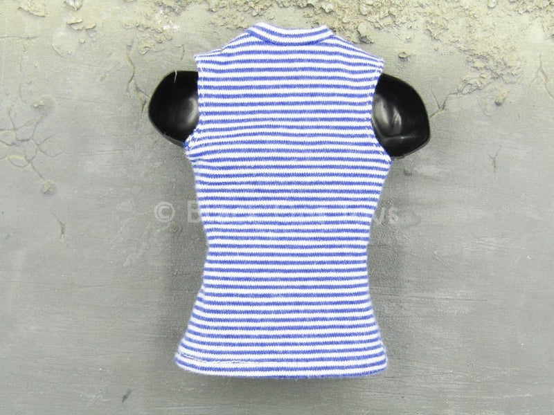 Load image into Gallery viewer, Russian Airborne - Blue &amp; White Striped Sleeveless Shirt
