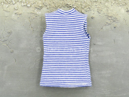 Russian Airborne - Blue & White Striped Sleeveless Shirt