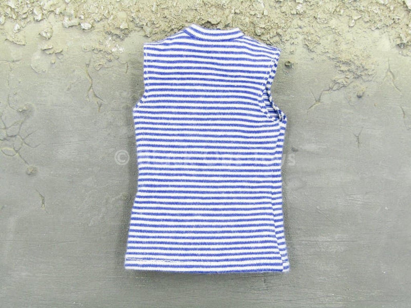 Load image into Gallery viewer, Russian Airborne - Blue &amp; White Striped Sleeveless Shirt
