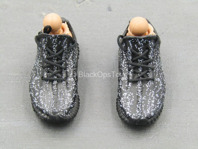 Load image into Gallery viewer, CIA - Armed Agents - Black &amp; White Spotted Sneakers (Peg Type)
