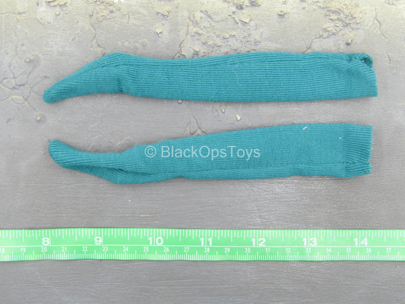 Load image into Gallery viewer, Lewis &amp; Clark - York - Turquoise Long Socks
