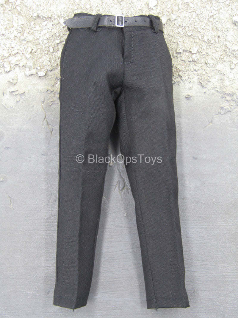 Load image into Gallery viewer, Demon Hunter John - Black Pants w/Leather Like Belt
