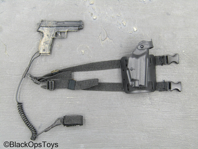 Load image into Gallery viewer, Playhouse - Weathered P226 Pistol w/Drop Leg Holster
