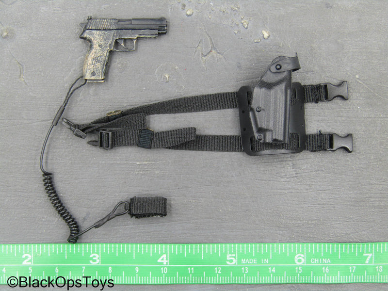 Load image into Gallery viewer, Playhouse - Weathered P226 Pistol w/Drop Leg Holster
