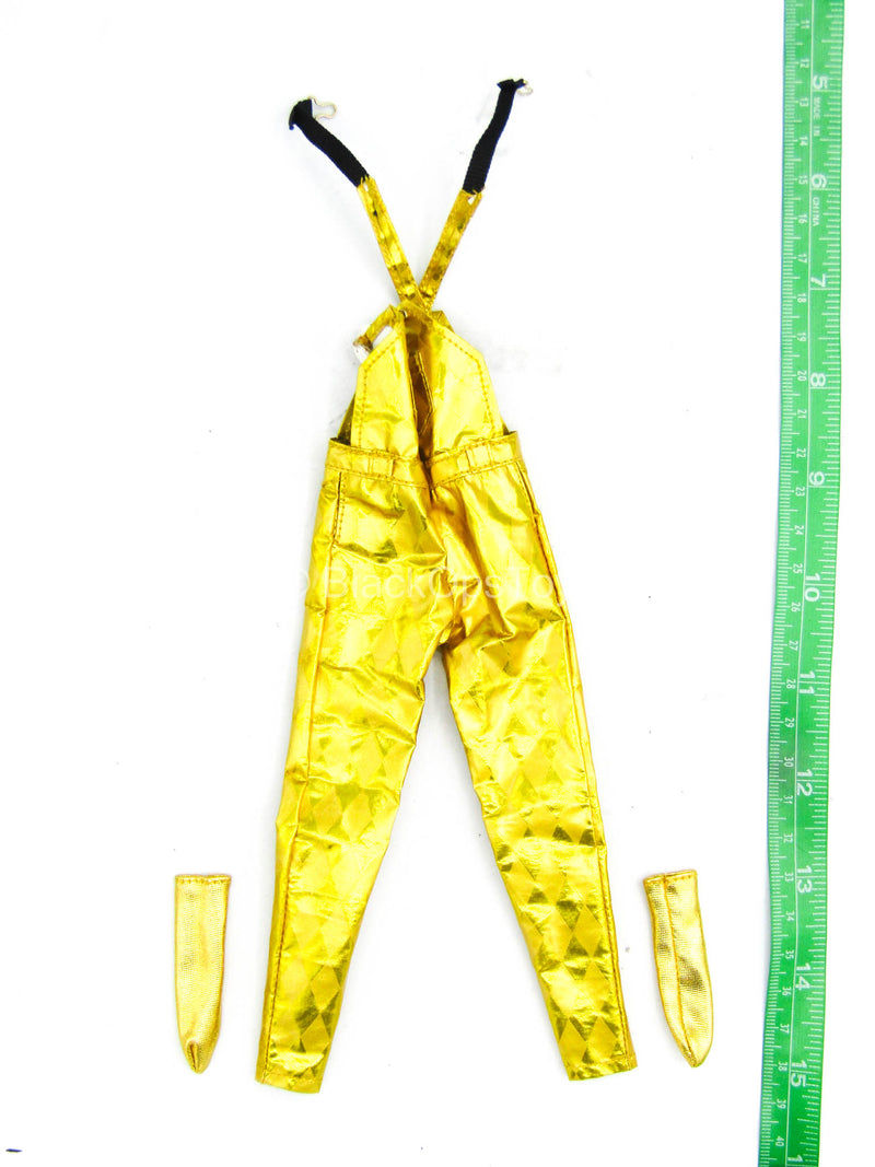 Load image into Gallery viewer, Gold Like Suspenders Set
