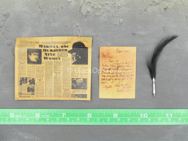 Load image into Gallery viewer, Misty Midnight - Jack the Ripper - Paper Set w/Quill Pen
