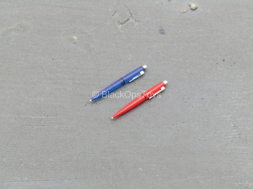 Gangsters Kingdom - Spade 5 - Red & Blue Pen Set
