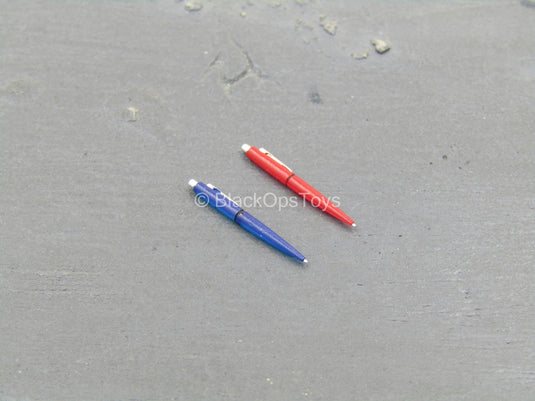 Gangsters Kingdom - Spade 5 - Red & Blue Pen Set