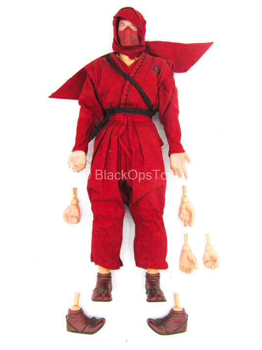 GI JOE - Cobra - Red Ninja - Male Dressed Body w/Head Sculpt