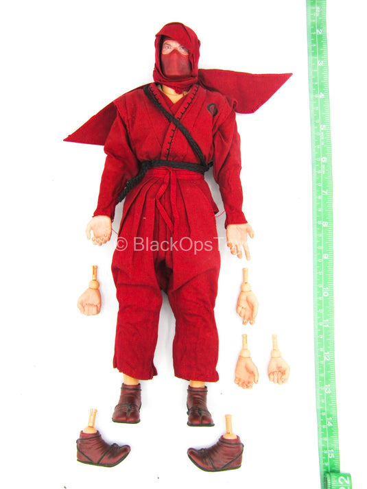 GI JOE - Cobra - Red Ninja - Male Dressed Body w/Head Sculpt