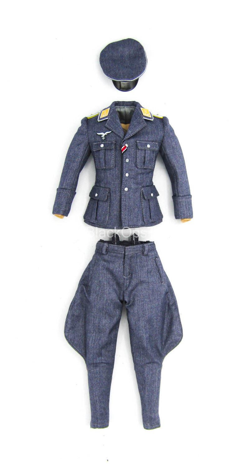 Load image into Gallery viewer, WWII - Luftwaffe Fighter Ace - Blue Military Uniform Set
