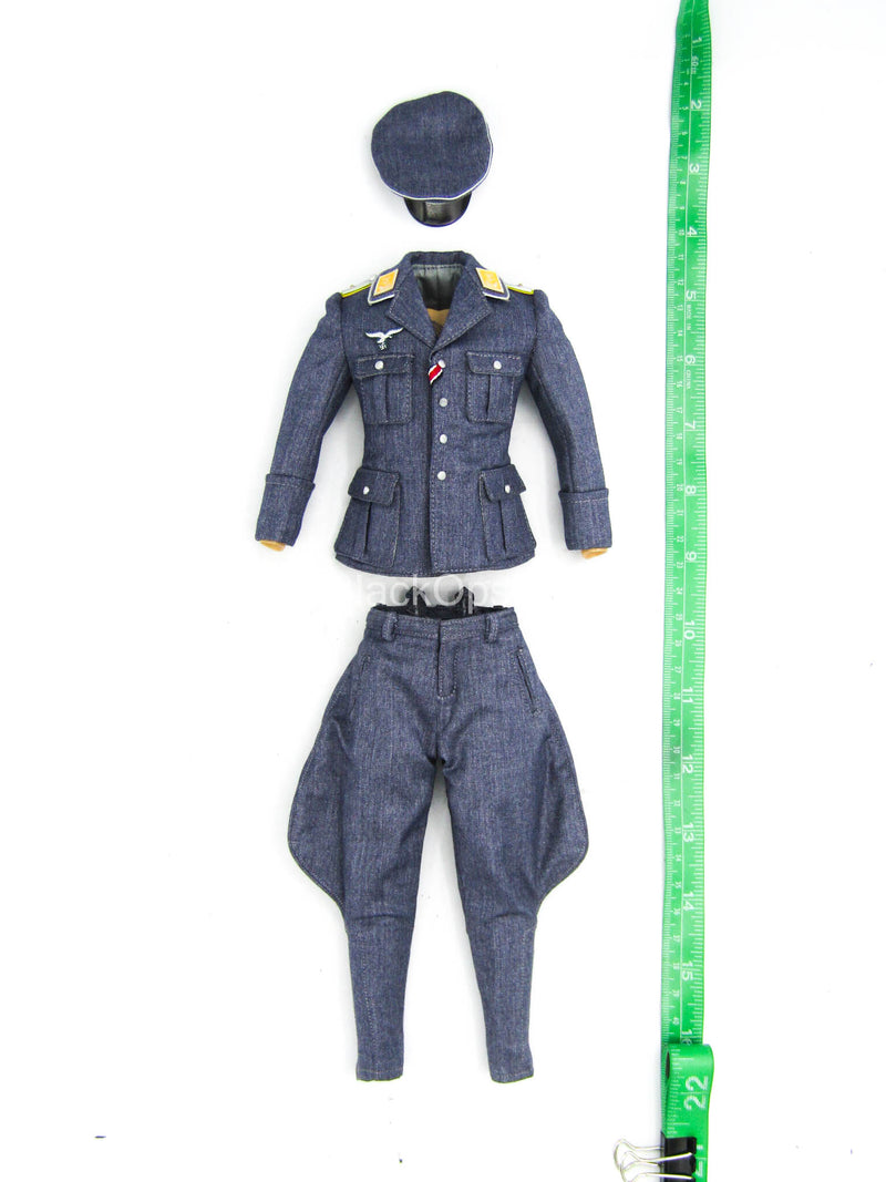 Load image into Gallery viewer, WWII - Luftwaffe Fighter Ace - Blue Military Uniform Set
