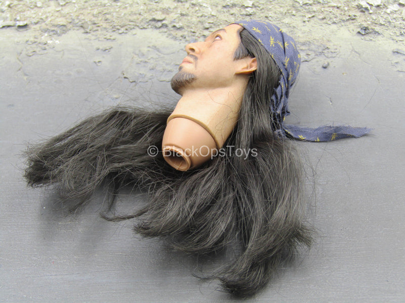 Load image into Gallery viewer, Brave Samurai - Male Head Sculpt w/Bandana
