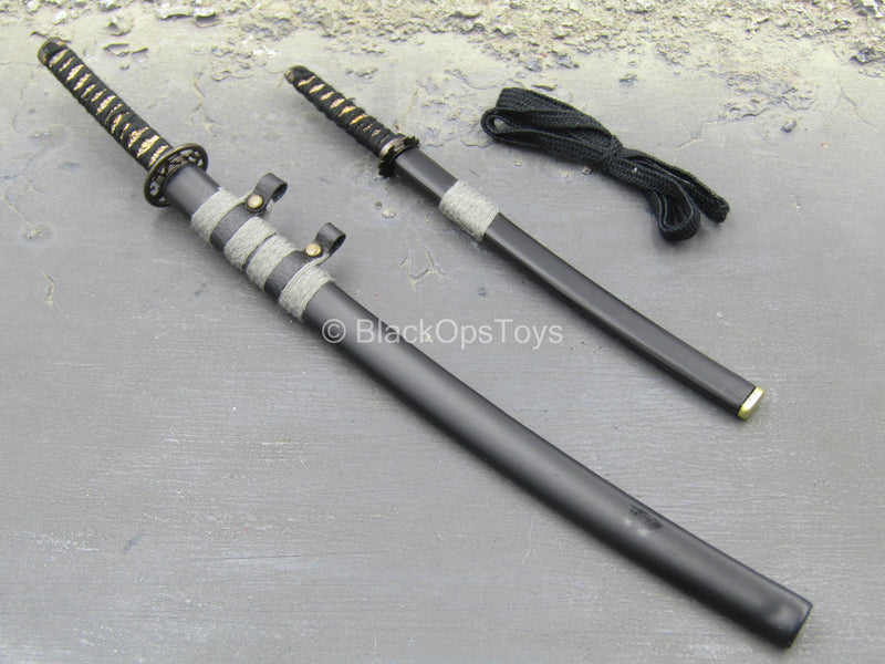 Load image into Gallery viewer, Brave Samurai - Metal Katana &amp; Wakizashi Swords w/Sheaths
