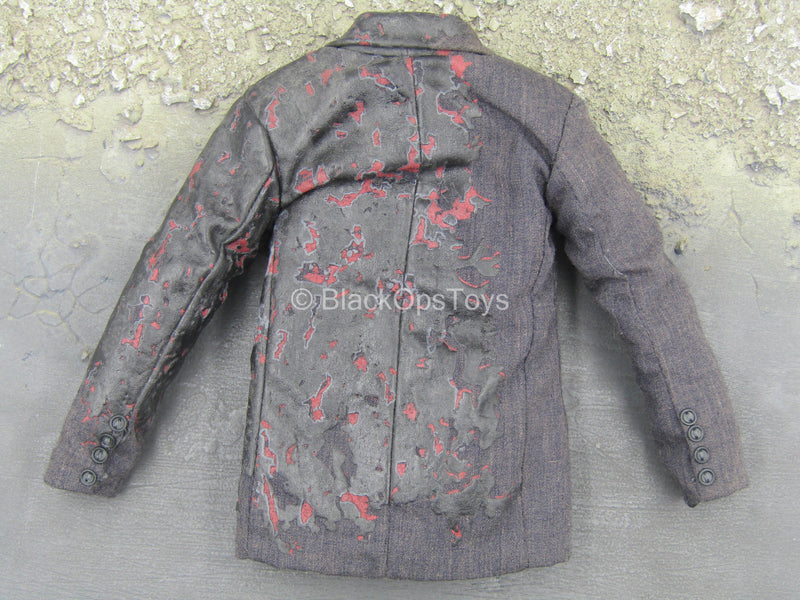 Load image into Gallery viewer, Harvey Dent - Grey Suit Jacket w/Burn Detail
